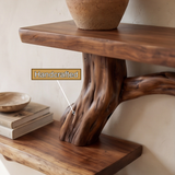 Briarhaven Handcrafted Solid Wood Floating Tree Bookshelf