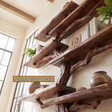 Briarhaven Handcrafted Solid Wood Floating Tree Bookshelf
