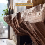 Brimor Handcrafted Sculpted Solid Wood Fireplace Mantel Shelf SPA253257 - Timberustic Fireplace Mantel Shelf