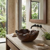 Brimroot Handcrafted Solid Wood Live Edge Vessel Sink