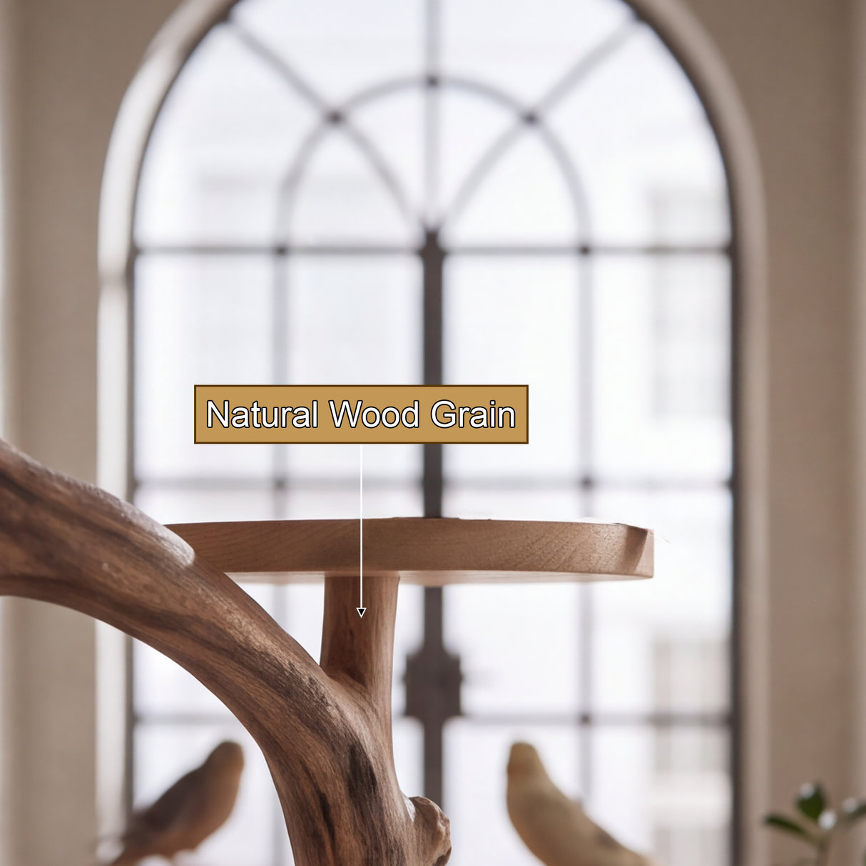 Brindleaf Handcrafted Tree Branch Parrot Stand SPA823568 - Timberustic Tree Branch Parrot Stand