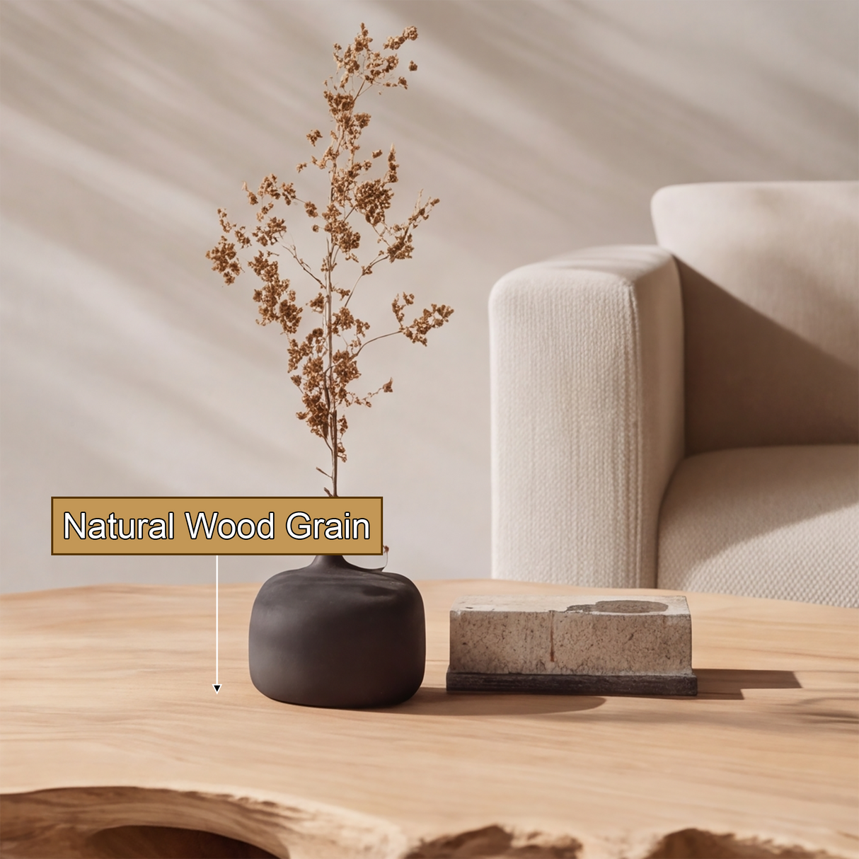 Brivaro Live Edge Solid Wood Coffee Table SPA235754 - Timberustic Coffee Table