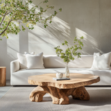 Brivora Live Edge Solid Wood Coffee Table SPA297351 - Timberustic Coffee Table