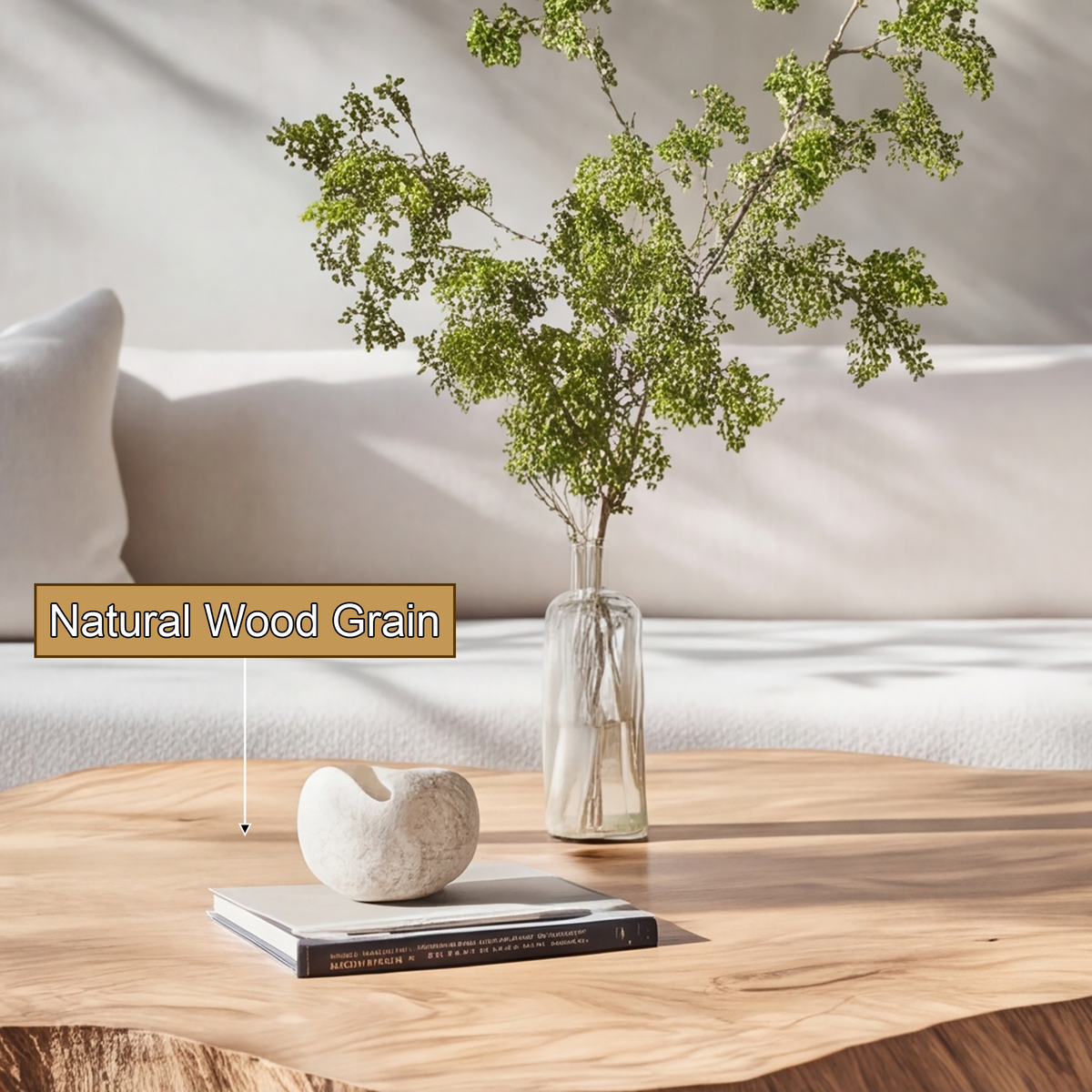 Brivora Live Edge Solid Wood Coffee Table SPA297351 - Timberustic Coffee Table