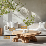 Brivora Live Edge Solid Wood Coffee Table SPA297351 - Timberustic Coffee Table