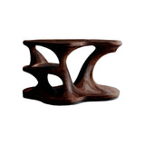 Cadence Sculpted Solid Wood Record Player Stand