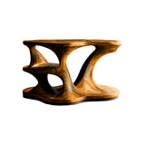 Cadence Sculpted Solid Wood Record Player Stand