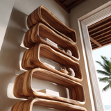 Caelith Handcrafted Solid Wood Bookshelf