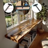 Caelith Live Edge Solid Wood Floating Shelf SPA126497 - Timberustic Floating Shelf
