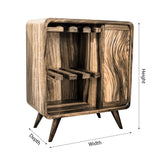 Caelmont Handcrafted Solid Wood Bar Cabinet