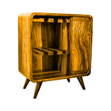 Caelmont Handcrafted Solid Wood Bar Cabinet