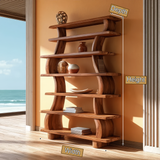 Caelmont Handcrafted Solid Wood Bookshelf SPA235793