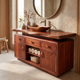 Caelmont Handcrafted Solid Wood Freestanding Bathroom Vanity with Drawers - Timberustic Freestanding Bathroom Vanity with Drawers