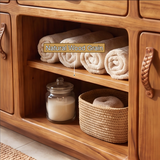 Caelmont Handcrafted Solid Wood Freestanding Bathroom Vanity with Drawers