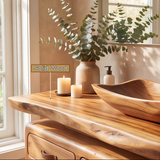 Caelmont Handcrafted Solid Wood Freestanding Bathroom Vanity with Drawers