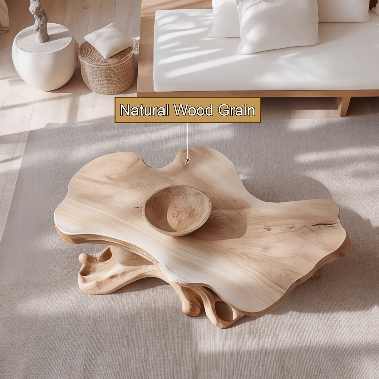 Caelric Live Edge Solid Wood Coffee Table SPA235328 - Timberustic Coffee Table