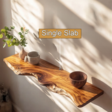 Caelric Live Edge Solid Wood Floating Shelf SPA395392 - Timberustic Floating Shelf