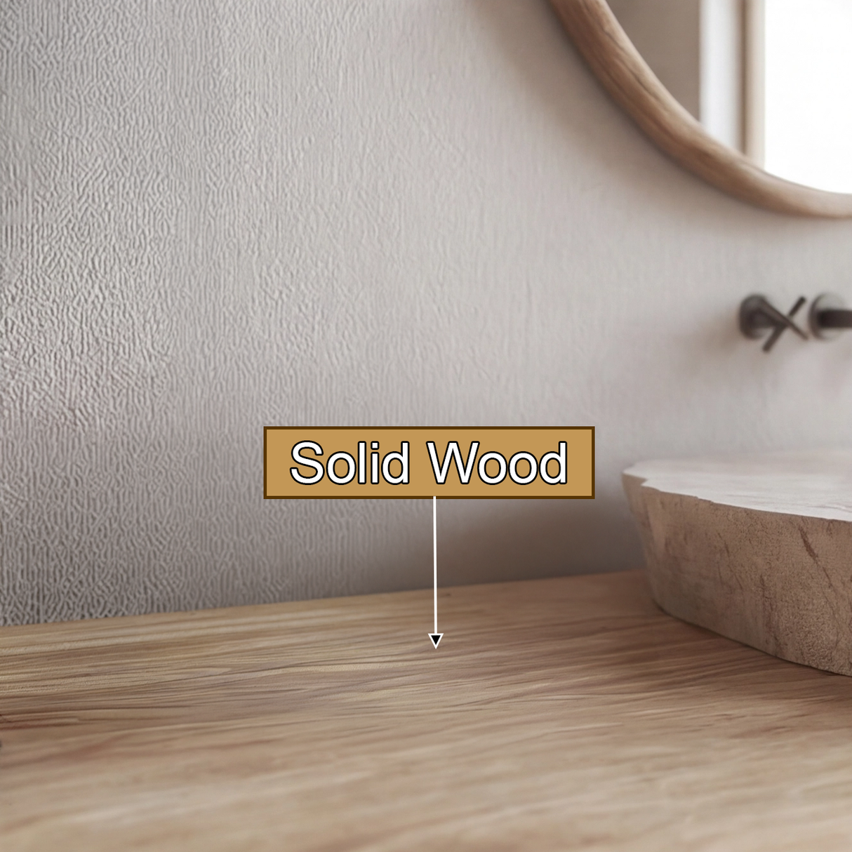 Caelric Rootform Solid Wood Freestanding Bathroom Vanity - Timberustic Freestanding Bathroom Vanity