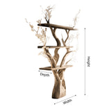 Caelroot Handcrafted Solid Wood Tree Bookshelf