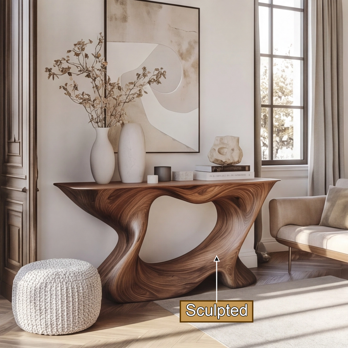 Caelthor Organic Solid Wood Console Table - Timberustic Console Table