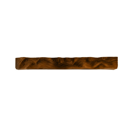 Caelthorn Carved Solid Wood Fireplace Mantel Shelf Brown - Timberustic Fireplace Mantel Shelf