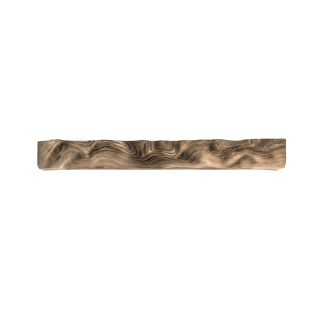 Caelthorn Carved Solid Wood Fireplace Mantel Shelf Natural Oak - Timberustic Fireplace Mantel Shelf