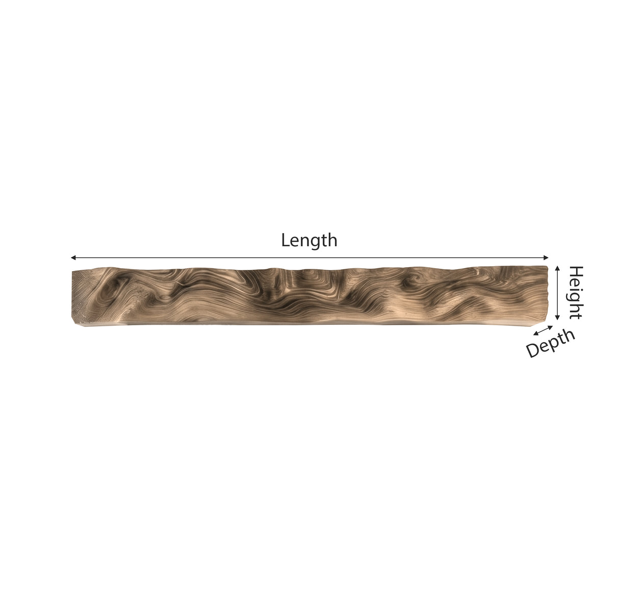 Caelthorn Carved Solid Wood Fireplace Mantel Shelf - Timberustic Fireplace Mantel Shelf