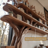 Caelvorn Live Edge Solid Wood Console Table with Shelves - Timberustic Console Table with Shelves