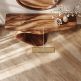 Caelvorn Sculpted Solid Wood Console Table - Timberustic Console Table