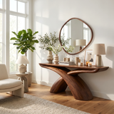Caelvyn Sculpted Solid Wood Console Table - Timberustic Console Table