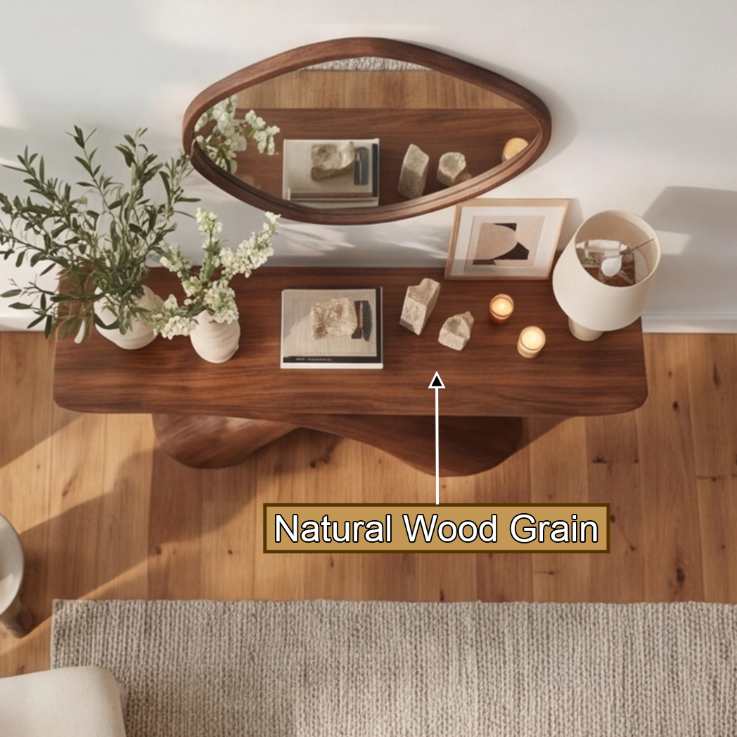 Caelvyn Sculpted Solid Wood Console Table - Timberustic Console Table