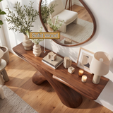 Caelvyn Sculpted Solid Wood Console Table - Timberustic Console Table