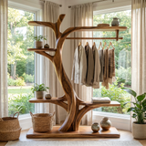 Caelvyr Handcrafted Solid Wood Entryway Organizer - Timberustic Entryway Organizer