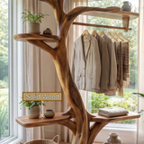 Caelvyr Handcrafted Solid Wood Entryway Organizer - Timberustic Entryway Organizer