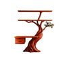 Caelvyr Organic Modern Tree Bookshelf with Drawers Mahogany - Timberustic Tree Bookshelf