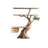 Caelvyr Organic Modern Tree Bookshelf with Drawers Natural Oak - Timberustic Tree Bookshelf