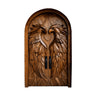 Caelvyr Sculpted Solid Wood Arched Double Doors Brown - Timberustic Door