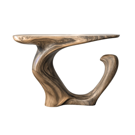Caelwyn Artisan Solid Wood Console Table Natural Oak - Timberustic Console Table