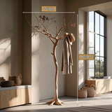 Caelwyn Sculpted Solid Wood Tree Coat Rack - Timberustic Tree Coat Rack