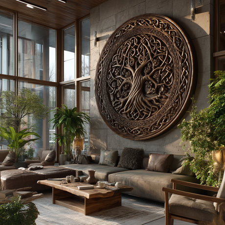 Caelwyn Solid Wood Sculpted Wall Art - Timberustic Wall Art