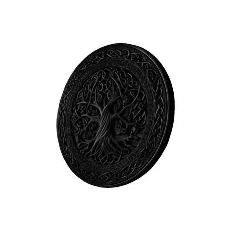 Caelwyn Solid Wood Sculpted Wall Art Black - Timberustic Wall Art