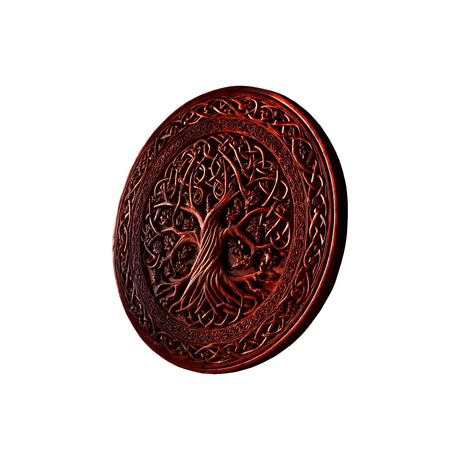 Caelwyn Solid Wood Sculpted Wall Art Mahogany - Timberustic Wall Art