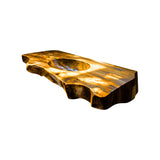 Caldera Live Edge Solid Wood Floating Bathroom Vanity with Integrated Sink