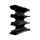 Caldera Live Edge Solid Wood Floating Kitchen Shelf Black - Timberustic Floating Kitchen Shelf