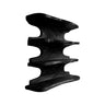 Caldera Live Edge Solid Wood Floating Kitchen Shelf Black - Timberustic Floating Kitchen Shelf