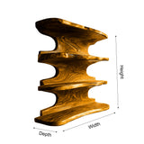 Caldera Live Edge Solid Wood Floating Kitchen Shelf - Timberustic Floating Kitchen Shelf