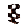 Caldera Sculpted Solid Wood Decorative Bookshelf Dark Walnut - Timberustic Decorative Bookshelf
