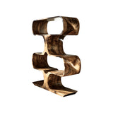 Caldera Sculpted Solid Wood Decorative Bookshelf Natural Oak - Timberustic Decorative Bookshelf