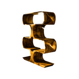 Caldera Sculpted Solid Wood Decorative Bookshelf Teak - Timberustic Decorative Bookshelf