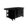 Caldren Solid Wood Kitchen Island with Storage Black - Timberustic Kitchen Island